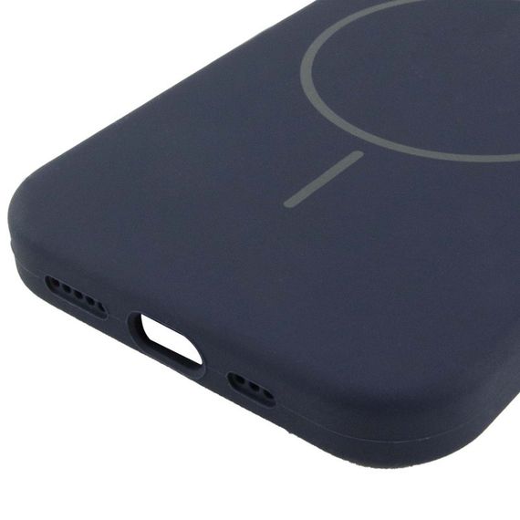 Чохол Silicone Case Full Protective (AA) NO LOGO with MagSafe для Apple iPhone 11 Pro (5.8") Темно-синій / Midnight blue | Зображення 4