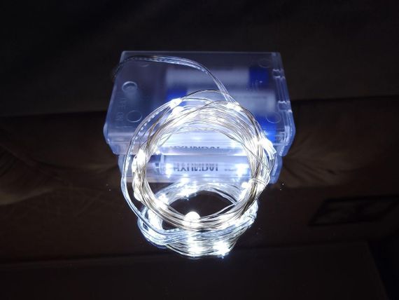 Гирлянда на батарейках (3шт АА) "светодиодные капли" 3м, 30LED, холодный белый цвет | Зображення 2