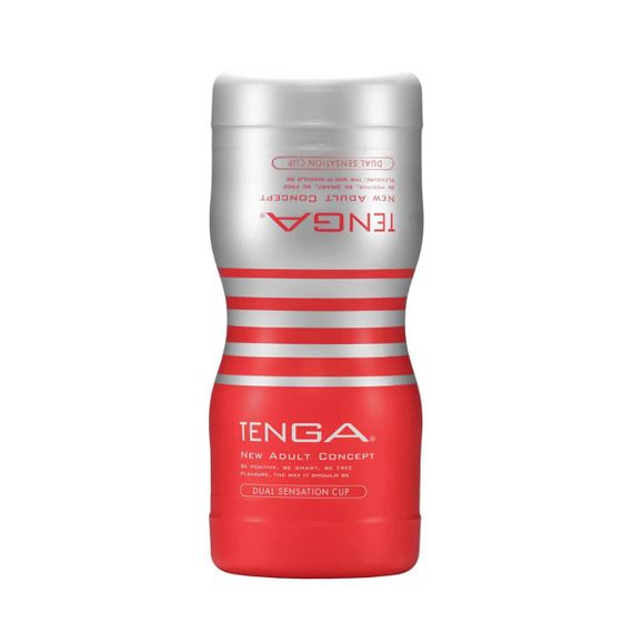 Мастурбатор Tenga Dual Sensation Cup двосторонній, із двома незалежними каналами Sex Aura
