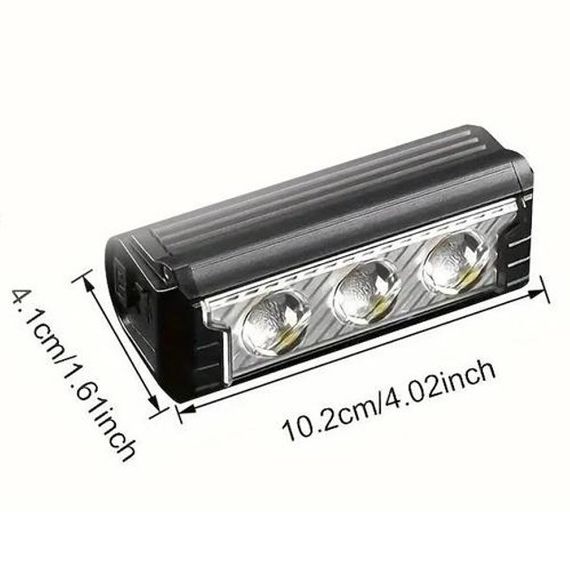 Велофара мощная FY-339B-3LED(white+yellow), Велосипедный фонарь с фиксацией на руль, для велосипедистов | Зображення 4