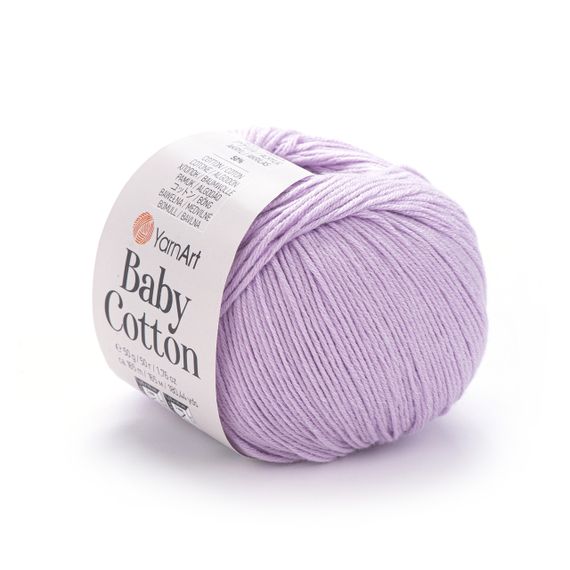 Пряжа YarnArt Baby Cotton No 416 (Ярнарт Бебі Коттон) 50 г / 165 м напівбавовна для дитячих речей та іграшок амігурумі