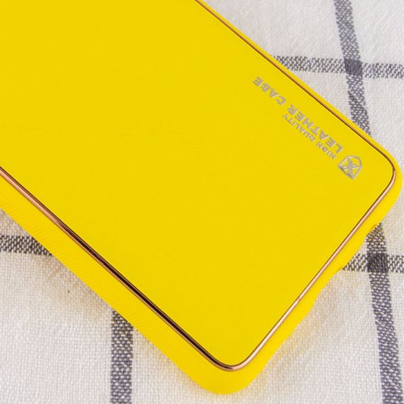 Кожаный чехол Xshield для Xiaomi 14 Желтый / Yellow | Зображення 1