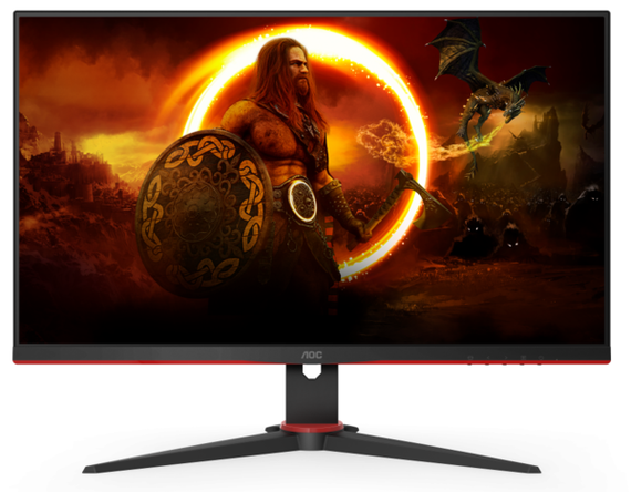 Монiтор TFT AOC 23.8&quot; 24G2ZE/BK IPS 240Hz 0.5ms HDMI DP Red/Black (24G2ZE/BK) | Зображення 1