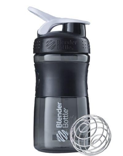 Спортивний шейкер (пляшка) BlenderBottle SportMixer Flip 20oz/590ml Black/White