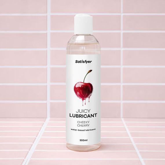 Лубрикант на водной основе Satisfyer Juicy Lubricant Cheeky Cherry water based 300 мл | Зображення 7