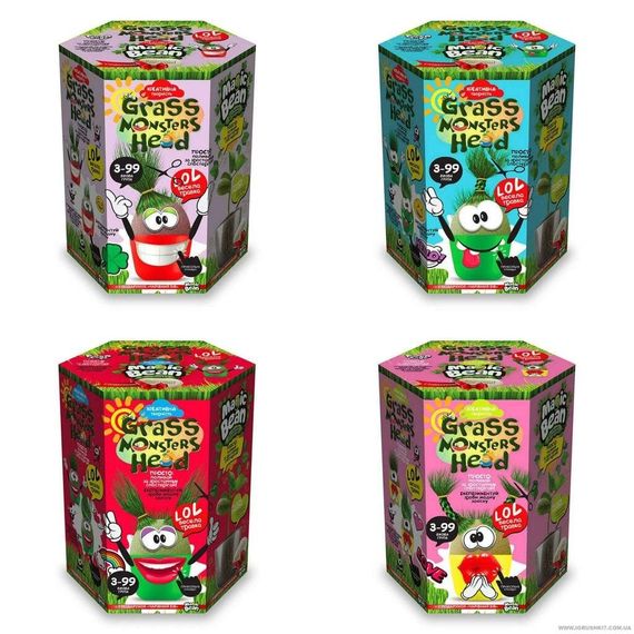 Набір креативної творчості GRASS MONSTERS HEAD GMH-01-01U,02U,03U...08U Різнокольоровий shop (2000720739011)
