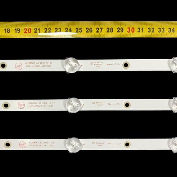 LED підсвітка TV 32" 584mm 6-led 4708-K320WD-A2113N01 32PFL3045 LE32D59 3 пін 1шт. | Зображення 5