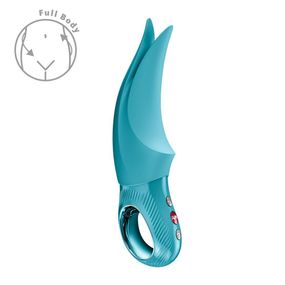 Вибратор для клитора Fun Factory VOLTA Aquamarine, гибкий двойной кончик Sex Aura