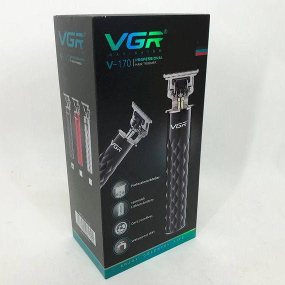 Триммер беспроводной VGR V-170, Машинка для стрижки волос беспроводная, Бритва HR-163 для бороды | Зображення 8