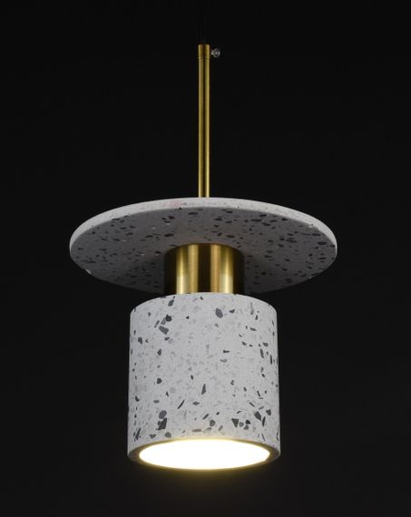 Люстра підвісна на 1 лампочку 27673 Латунь 37-180х20х20 см. | Зображення 4