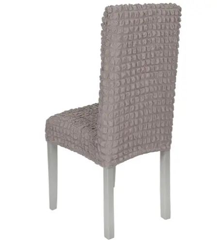 Комплект чехлов на стулья без оборки 6 штук (капучино) | Зображення 1