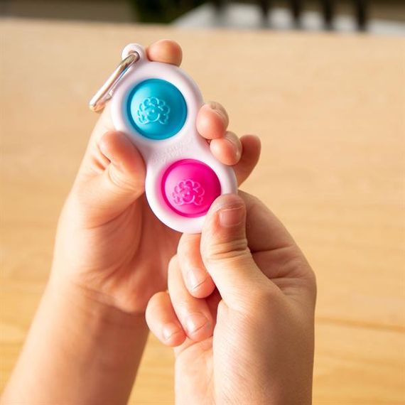 Брелок-антистрес Fat Brain Toys Simpl Dimpl Кнопки 4 кольори в асорт. (F2111ML) | Зображення 3