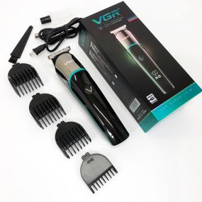 Професійна машинка для волосся VGR V-291, Чоловічий набір для стрижки волосся бездротовий WI-97