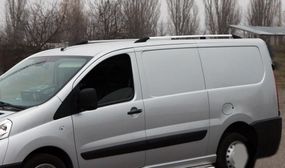 Рейлінги Хром Коротка база, Металеві ніжки для Fiat Scudo 2007-2015 рр