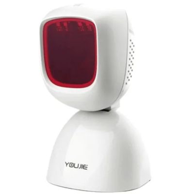 Сканер штрих-кода Honeywell Youjie HF600, 2D, USB, white (YJ HF600-0-2USB) | Зображення 1