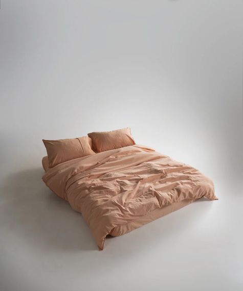 Постільна білизна Limasso Stonewashed Ranforce 200 х 220 см Toast | Зображення 3