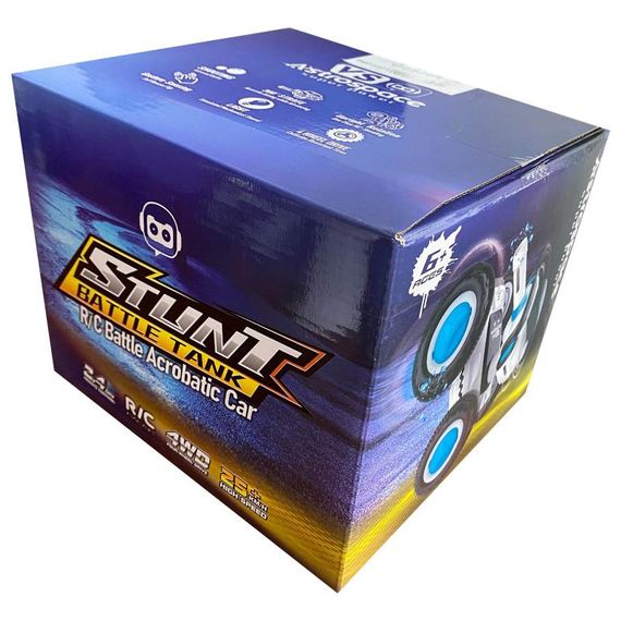 Машинка на радиоуправлении SHT 1509B Cartoon Tank 2.4G Blue | Зображення 3