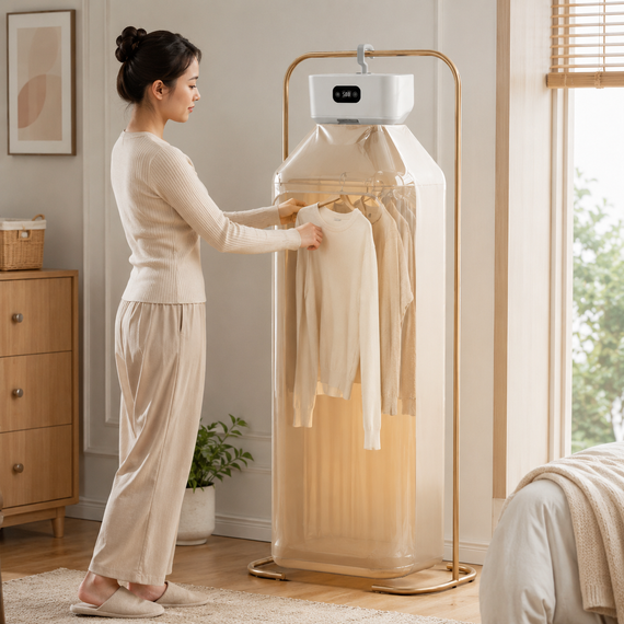 Складная сушилка для одежды DRYING CLOTH HEATER 600 Вт / Подвесная сушилка для одежды 110 см | Зображення 1