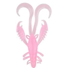 Силіконова приманка, Їстівний силікон Bait Breath Virtual Craw 2,6'' (9 шт.) (S832 Glow pink／UV)