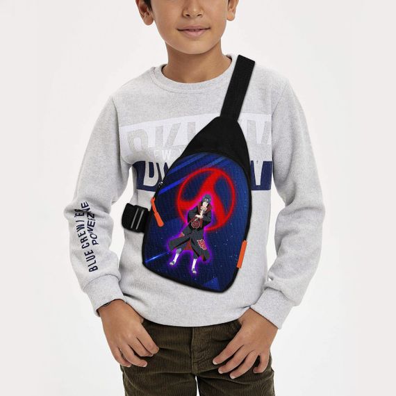 Сумка через плече дитяча Аніме Naruto 29х17 см сумка слінг для хлопчика (02042)