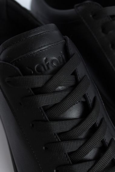 Стильные черные мужские кеды из гладкой кожи 41 размер | Зображення 4