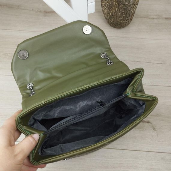 Женская сумка-клатч хаки. Женская сумка. Женский клатч. Женский клатч | Зображення 4