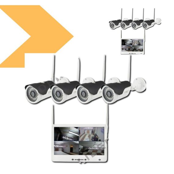 Комплект відеоспостереження WiFi Full HD XPRO CAD-1304 LCD 13.3 (CAD-1304_7952) | Зображення 6