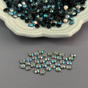 10г- Термоклеевые стразы (Корея) SS20 (5мм) - Crystal голубой AB