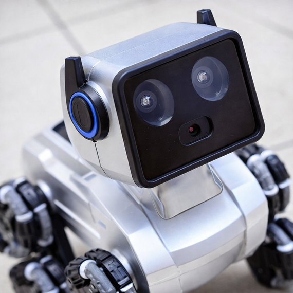 Робот-собака Stunt Robot Dog H29-1 на радиоуправлении с LED-подсветкой и 8 колесами Mecanum | Зображення 3