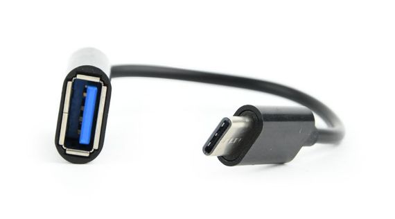 Кабель-адаптер Cablexpert  USB OTG AB-OTG-CMAF2-01 для пристроїв, AF - Type C, 0,20м | Зображення 1