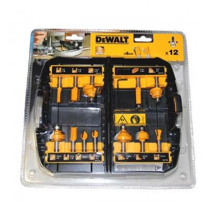 Набор фрез DeWALT диаметр хвостовика 8 мм, 12 шт. (DT90016) | Зображення 2