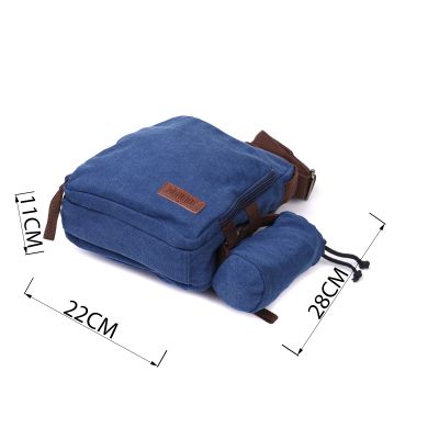 Сумка Vintage Текстильная с чехлом для воды Синяя (22211) | Зображення 6