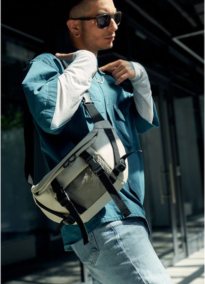 Чоловіча сумка бананка Sambag Dynamicdart сіра 38 × 21 × 7 см (80411030m)