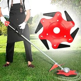 Косилный диск 6 сегментный на триммер для кустов, Нож для бензокосы