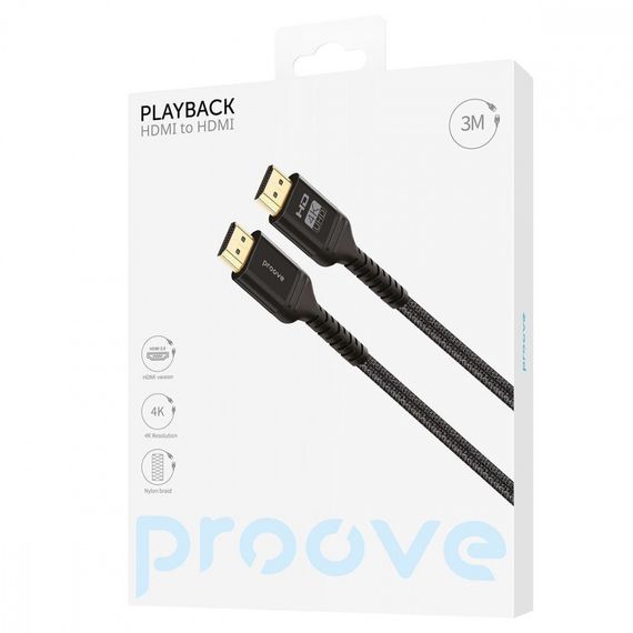 Кабель Proove PlayBack HDMI to HDMI 3м | Зображення 1