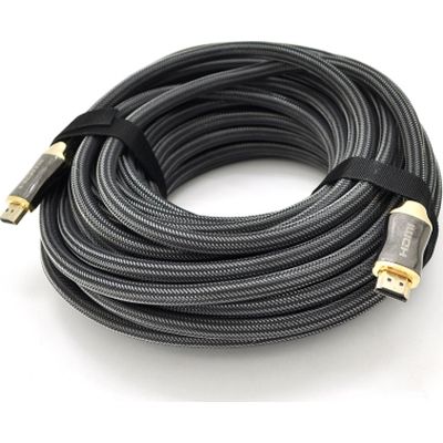 Кабель мультимедийный HDMI M to HDMI M 20.0m V2.0 4K black VEGGIEG (YT-HDMI(M)/(M)HX-20/19709)