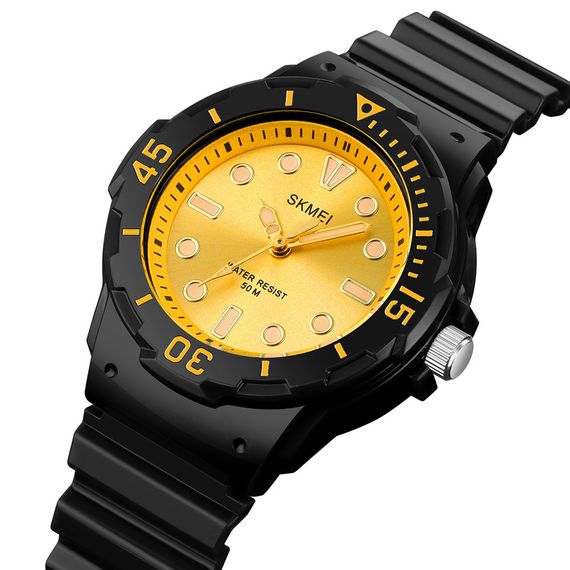 Skmei 2012BKGD Black-Gold | Зображення 1
