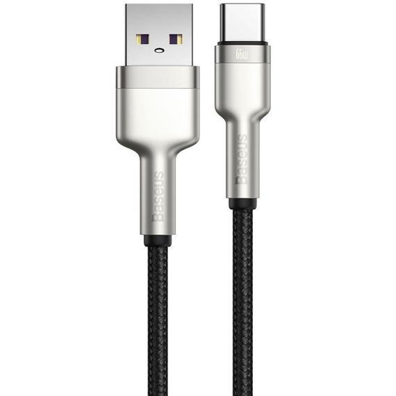 Дата кабель Baseus Cafule Metal Data USB to Type-C 66W (2m) (CAKF0002) | Зображення 3