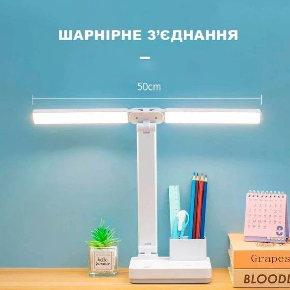 Лампа настільна DIGAD 866 (Сенсор) (LED-5730) (15 W) (3000-6000K) Акумулятор-18650 (3000mAh) | Зображення 2