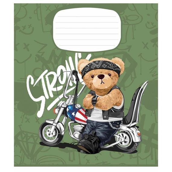 Тетрадь ученическая "Stay Strong" 018-3308L-4 в линию, 18 листов