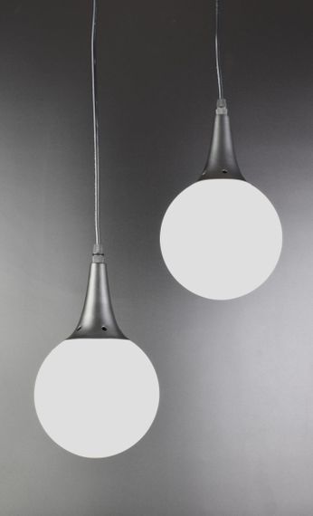 Люстра підвісна LOFT на 2 лампочки 25969 Чорний 35-90х30х30 см. | Зображення 1