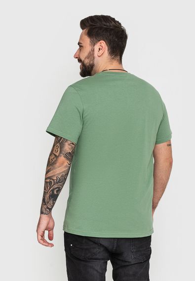 Футболка для чоловіків однотонна світло-оливкова, 2XL | Зображення 1