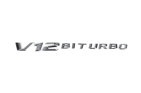 Напис V12 Biturbo (хром) для Mercedes Vito W639 2004-2015рр | Зображення 1