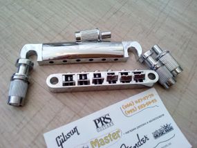 Тюноматик струнотримач бридж Tune-o-matic для електрогітари гітари Gibson SG Les Paul ES ХРОМ