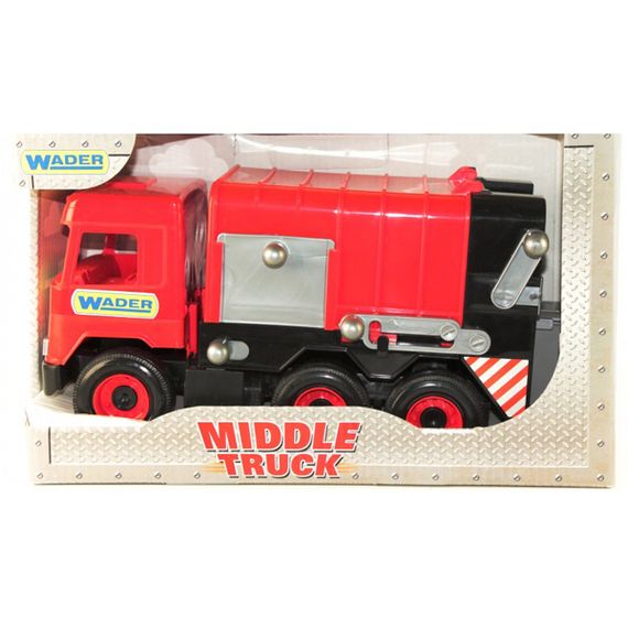 Машинка ігрова Tigres Middle truck Сміттєвоз 39488 44 см червоний