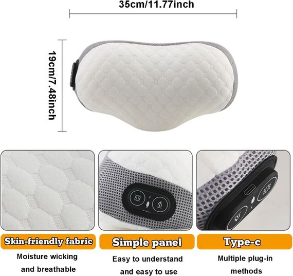 Подушка для поддержки шейного отдела pillow 5561с массажем и подогревом ∙ Массажная подушка для сна pillow 5561 | Зображення 3