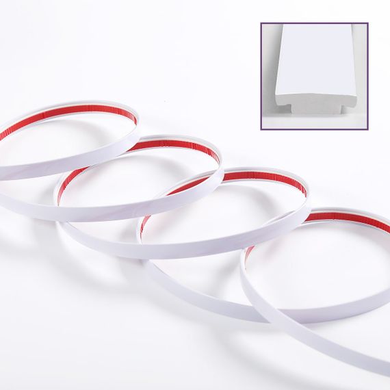 T-подібний молдинг 3000х12х4мм Білий SW-00001148 | Зображення 1