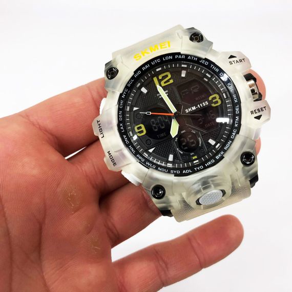 Тактичний військовий годинник для ЗСУ SKMEI 1155BWT, Оригінальний чоловічий годинник DX-84 | Зображення 5