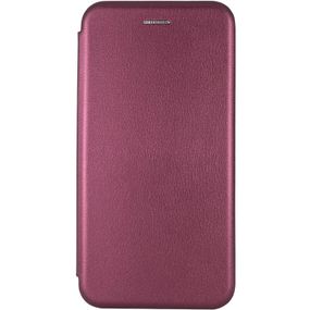 Кожаный чехол-книжка Classy для Xiaomi Redmi 8 Бордовый