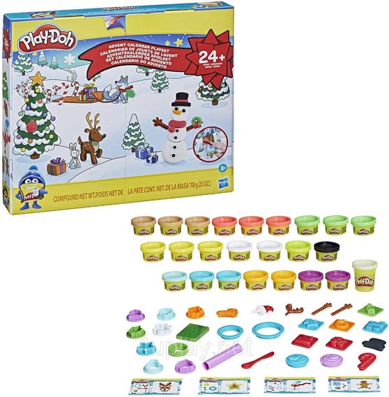 Уцінка Адвент календар Плей До Подарунковий ігровий набір для ліплення, тісто Оригінал Play-Doh Advent Calendar